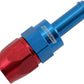 Aeroflow AF214-06-06D Straight -6AN Hose End To 3/8"Barb Teflon 200 Series Blue