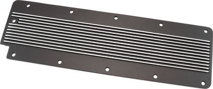Aeroflow AF77-5028BLK Gm Ls2 Finned Valley Plate Cover Black Cast Alloy Ls3 Lsx Aeroflow - AF 77-5028Blk