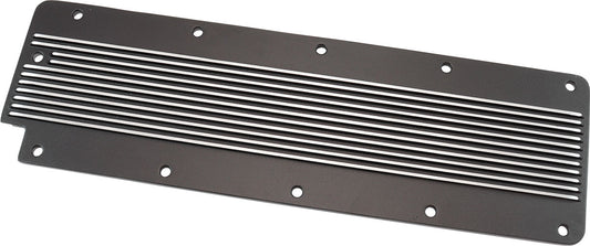 Aeroflow AF77-5028BLK Gm Ls2 Finned Valley Plate Cover Black Cast Alloy Ls3 Lsx Aeroflow - AF 77-5028Blk