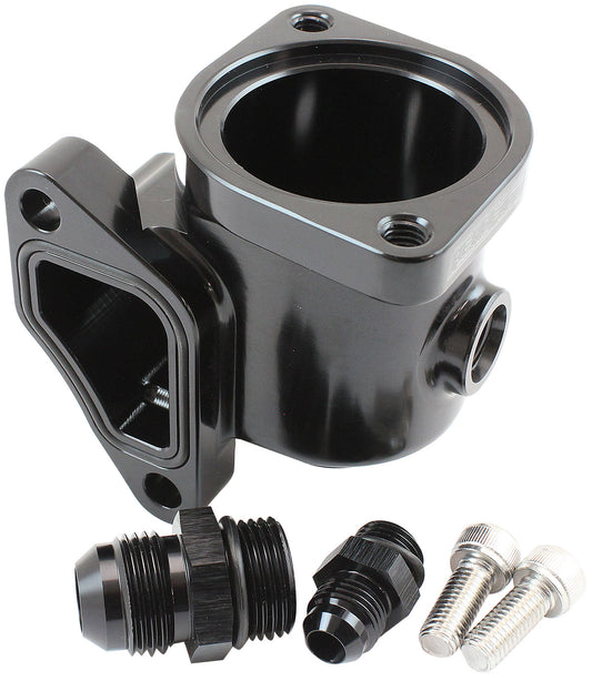Aeroflow AF64-4136BLK Ford Ba Bf Fg Falcon Lower Thermostat Housing Barra 6Cyl Aeroflow - AF 64-4136Blk