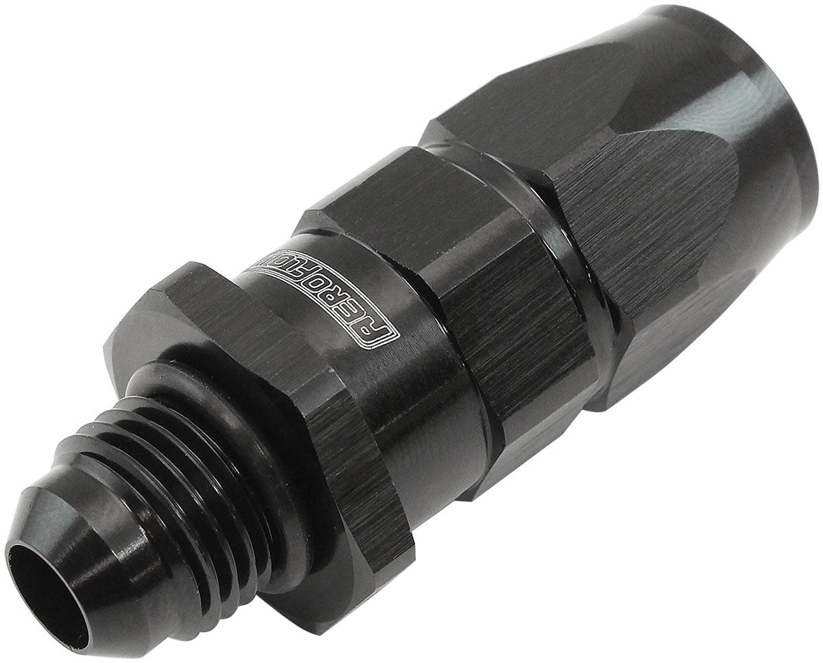 Aeroflow AF580-06-06DBLK Male -6AN to -6AN Teflon Hose