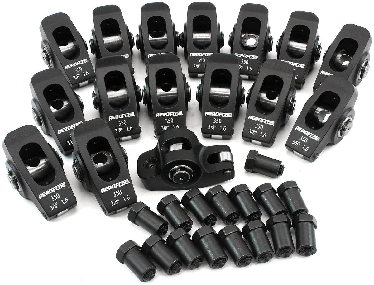 Aeroflow AF95-1102 Chev SB Rocker Arms 3/8" Stud 1.6