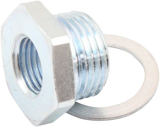 Aeroflow AF991-M18-M12 M18 X 1.5mm Reducer M12 X 1.25O2 Oxy Sensor Bush Steel Zinc