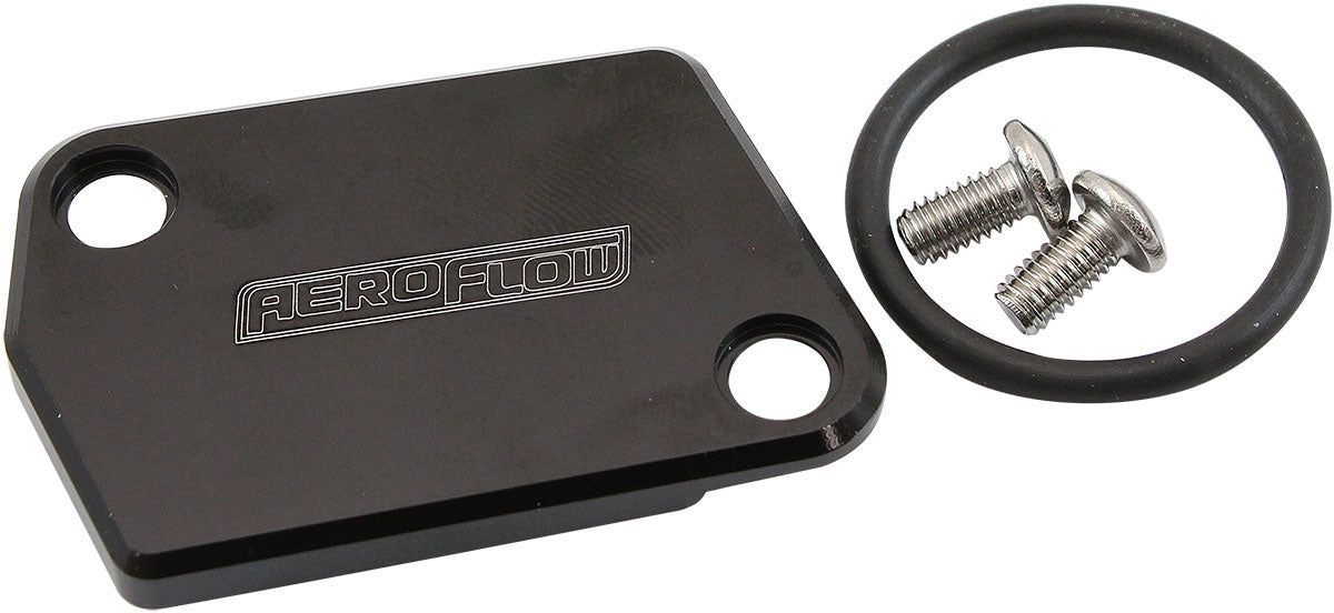 Aeroflow AF64-2176BLK Gm Ls MAF Sensor Block Off Plate Delete Cover Mass Air Flow Aeroflow - AF 64-2176Blk