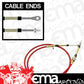 B&M BM80833 Transmissions Super Duty Race Shifter Cable Red 5 Foot