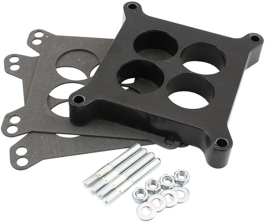 Aeroflow AF42-9134 Carburettor Phenolic 1" 4 Holespacer Black 4150 Carby