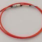 B&M BM80834-3 8Ft Performance Shifter Cable Thread & Eyelet Ends Red BM 80834