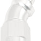 Aeroflow AF517-06-05S -6AN To 5/16" Barb 30 Deg Fullflow Push Lock Silver