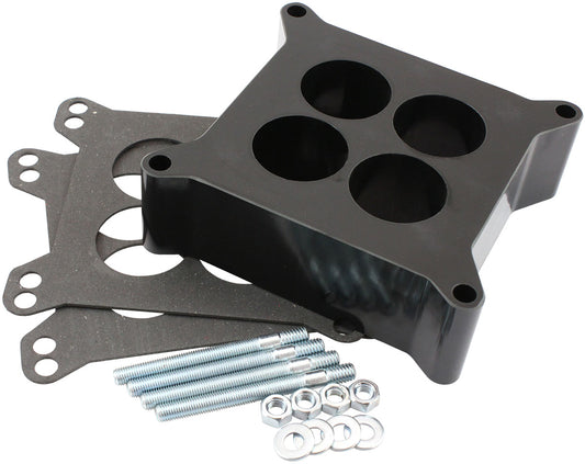Aeroflow AF42-9135 Carburettor Phenolic 2" 4 Holespacer Black 4150 Carby