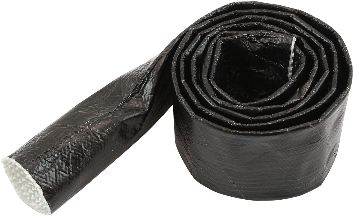 Aeroflow AF91-5001BLK Aluminised Heat Sleeve 5/8"-1"Black Finish 1 Meter / 3 Ft