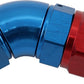 Aeroflow AF572-10-08D Stepped 45 Degree End -10 Hoseto -8AN Expander Hose End Blueteflon AF 572-10-08D