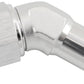 Aeroflow AF412-08-10S Female -8AN 45Deg To 5/8" Barbsilver Swivel Nut