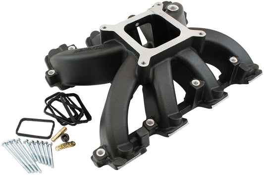 Aeroflow AF6240-6005 GM LS Carby Hi Rise Intake Bla