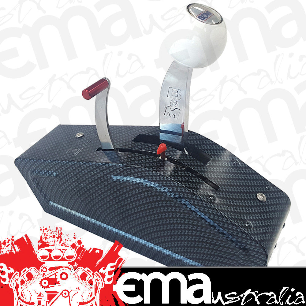 B&M BM80843 Pro Ratchet 3 & 4 Speed Automatic Shifter Carbon Fibre Look Cover