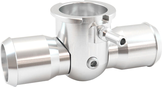 Aeroflow AF64-4039 Remote Radiator Hose Filler 1-1/4-20 Thread 42mm Cap Barb Silver Aeroflow - AF 64-4039