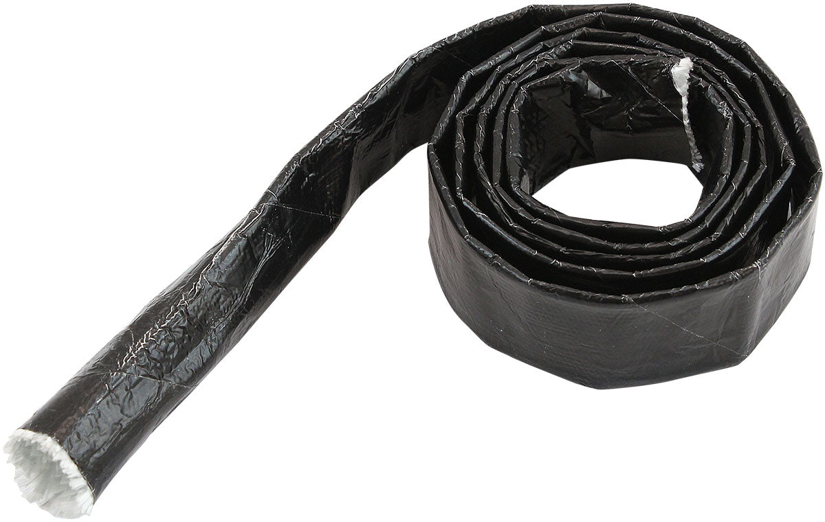 Aeroflow AF91-5000BLK Aluminised Heat Sleeve 1/4-1/2Black Finish 1 Meter / 3 Ft