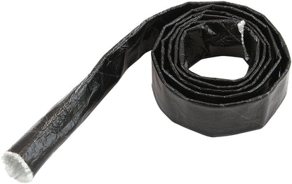 Aeroflow AF91-5000BLK Aluminised Heat Sleeve 1/4-1/2Black Finish 1 Meter / 3 Ft