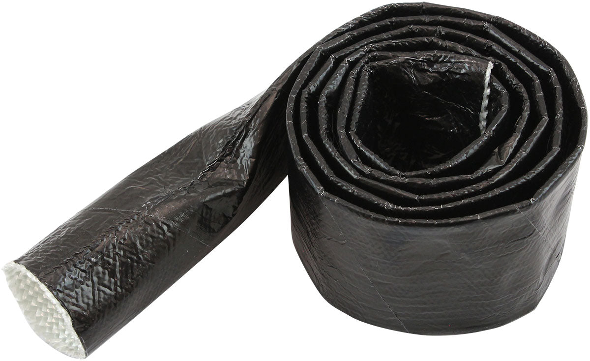 Aeroflow AF91-5011BLK Aluminised Heat Sleeve 5/8"-1"Black Finish 3.7 Meter / 12Ft