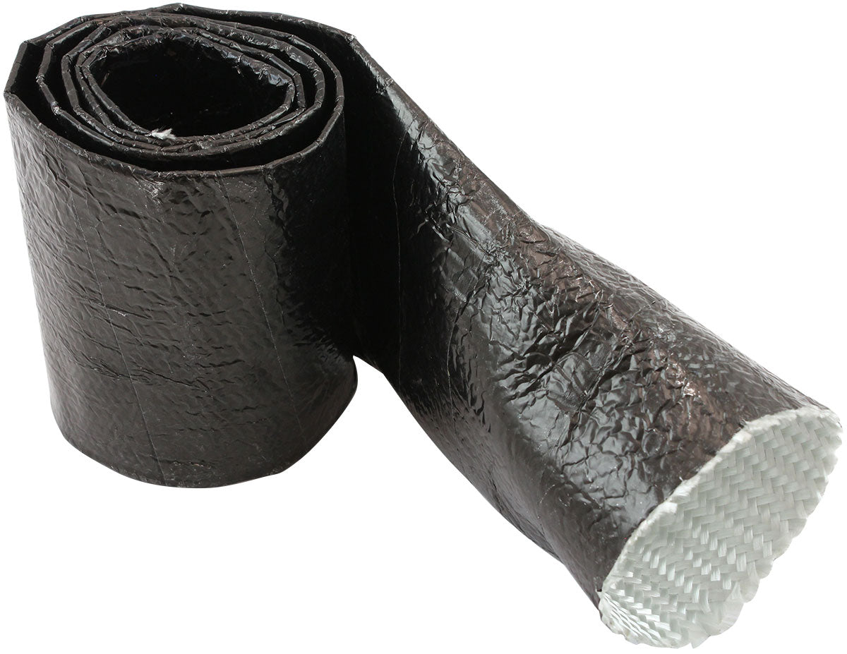 Aeroflow AF91-5014BLK Aluminised Sleeve 2-1/8-2-1/2"Black Finish 3.7 Meter / 12Ft
