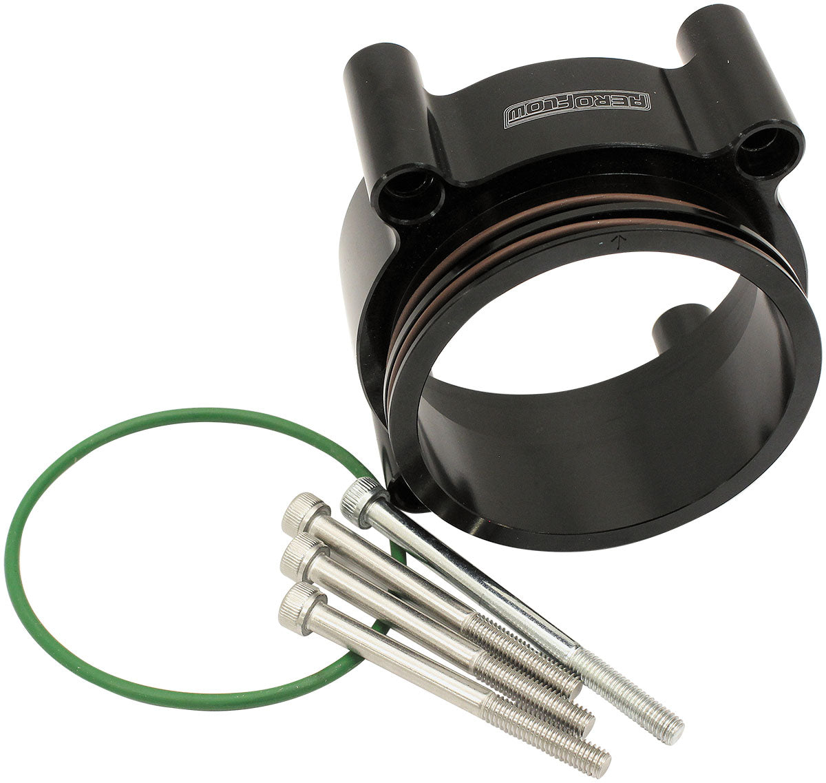 Aeroflow AF64-2148BLK Ford Fg Dbw 70mm Throttle Adapter Intercooler Clamp 3" Black