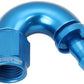 Aeroflow AF515-06-05 -6AN To 5/16" Barb 150 Degree Full Flow Push Lock Blue
