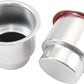 Aeroflow AF72-9088 Large Cup Holders Silver Pair Shifter Riser Drink Hold