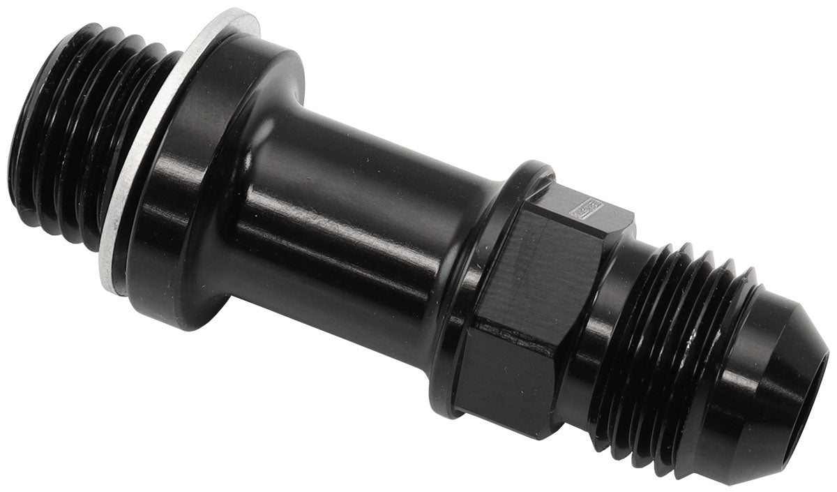 Aeroflow AF732-06LBLK Metric M14 X 1.5mm To -6 Long Extension 51mm Black Male -6AN