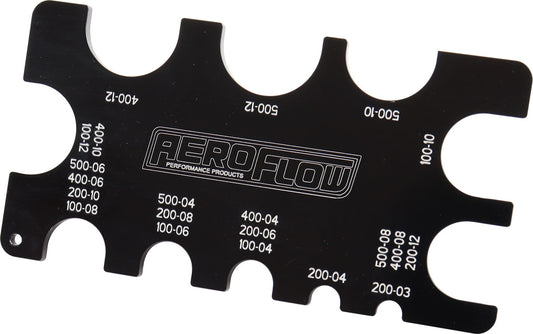 Aeroflow AF98-2142 Aeroflow BraIDed Hose Gauge Tool GuIDe AN -3 To -20