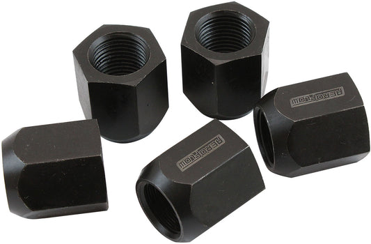 Aeroflow AF3013-2000 5/8"-18 Acorn Short Open Wheel Nuts Black (5 Pack) Nhraapproved - AF 3012-2000