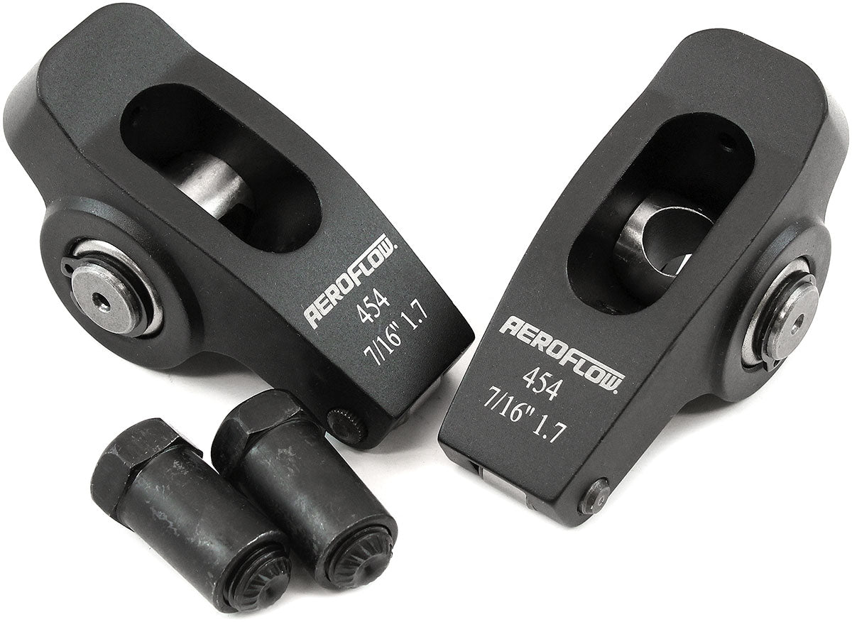 Aeroflow AF95-1115-2 Chev BB Rocker Arms 7/16" Stud 1.7