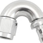 Aeroflow AF515-06-05S -6AN To 5/16" Barb 150 Degree Full Flow Push Lock Silver