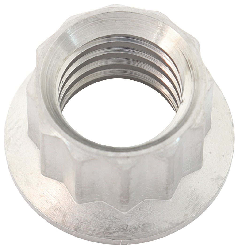 Aeroflow AF3514-0010 3/8" UNC TITANIUM NUT 12 POINT SINGLE 3/8-16"