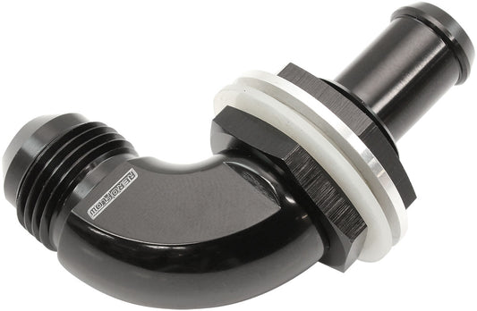Aeroflow AF937-08-08BLK 90 DEG BULKHEAD FITTING -8AN