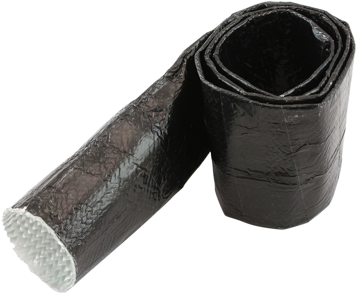 Aeroflow AF91-5013BLK Aluminised Sleeve 1-5/8-2" Black Finish 3.7 Meter / 12Ft