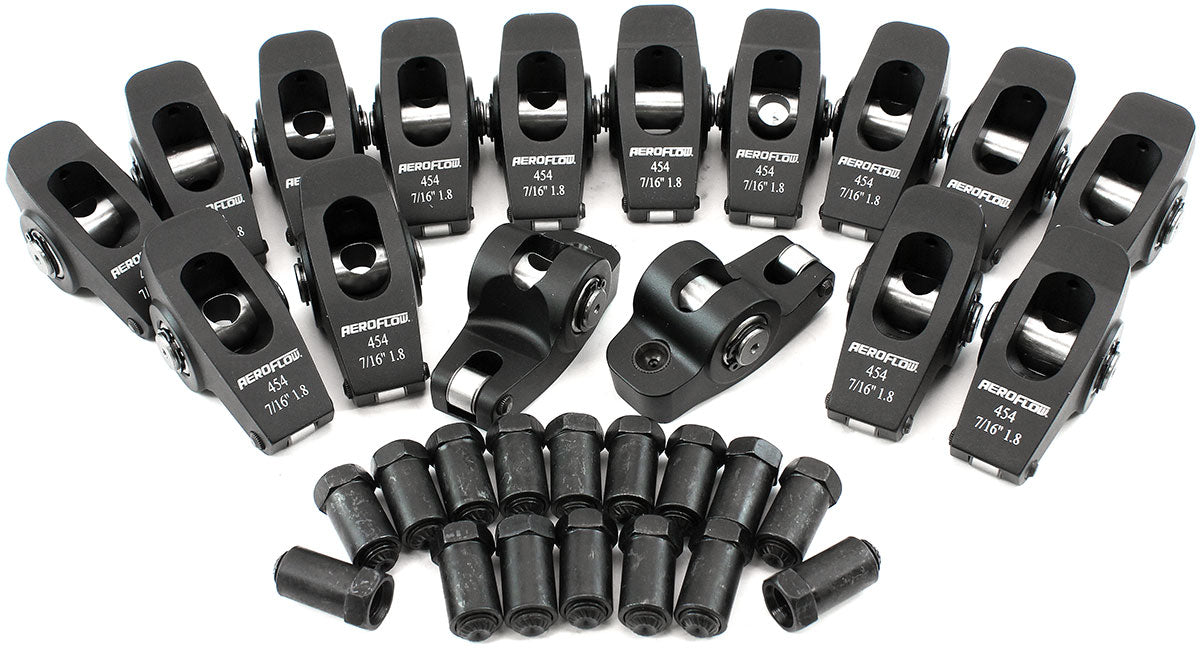 Aeroflow AF95-1117 Chev BB Rocker Arms 7/16" Stud 1.8
