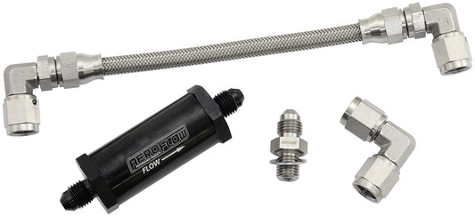 Aeroflow AF30-1006 4G63 Turbo Oil Line Feed Kit Mitsubishi Evo 4-9