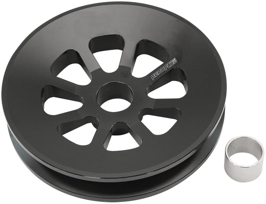 Aeroflow AF4080-0000BLK Large Alternator Pulley Chev