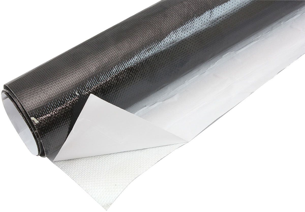 Aeroflow AF91-4000BLK 1.5"X15Ft Roll Aluminised Heatbarrier Adhesive Backed Black