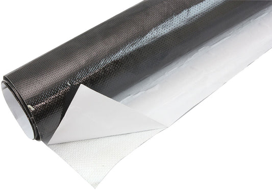 Aeroflow AF91-4000BLK 1.5"X15Ft Roll Aluminised Heatbarrier Adhesive Backed Black