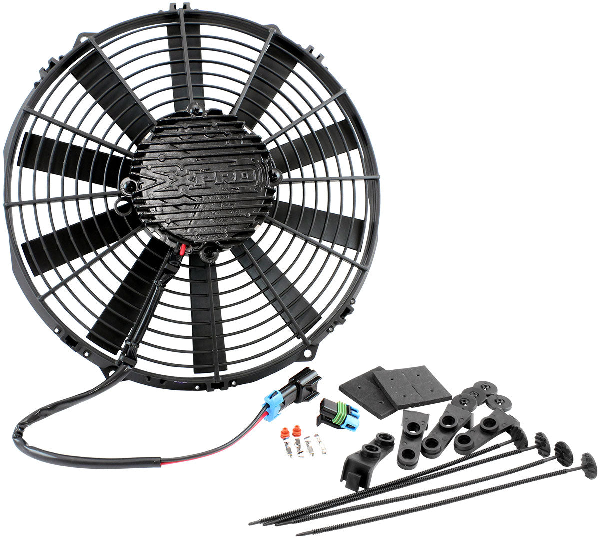 Aeroflow AF49-1112 Brushless 12" Electric Fan 2100 Cfm Straight Blade