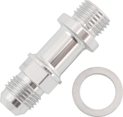 Aeroflow AF732-06LS Metric M14 X 1.5mm To -6 Long Extension 51mm Silve Male -6AN