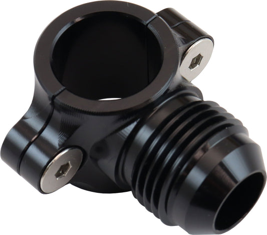 Aeroflow AF107-12-10BLK Clamp On 3/4" Hard Line To -10-10AN Male Adapter Black