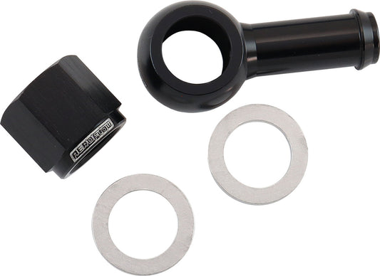 Aeroflow AF49-1220BLK Aeroflow / Bosch Fuel Pump 10mm 3/8" Banjo & Nut Kit Blac