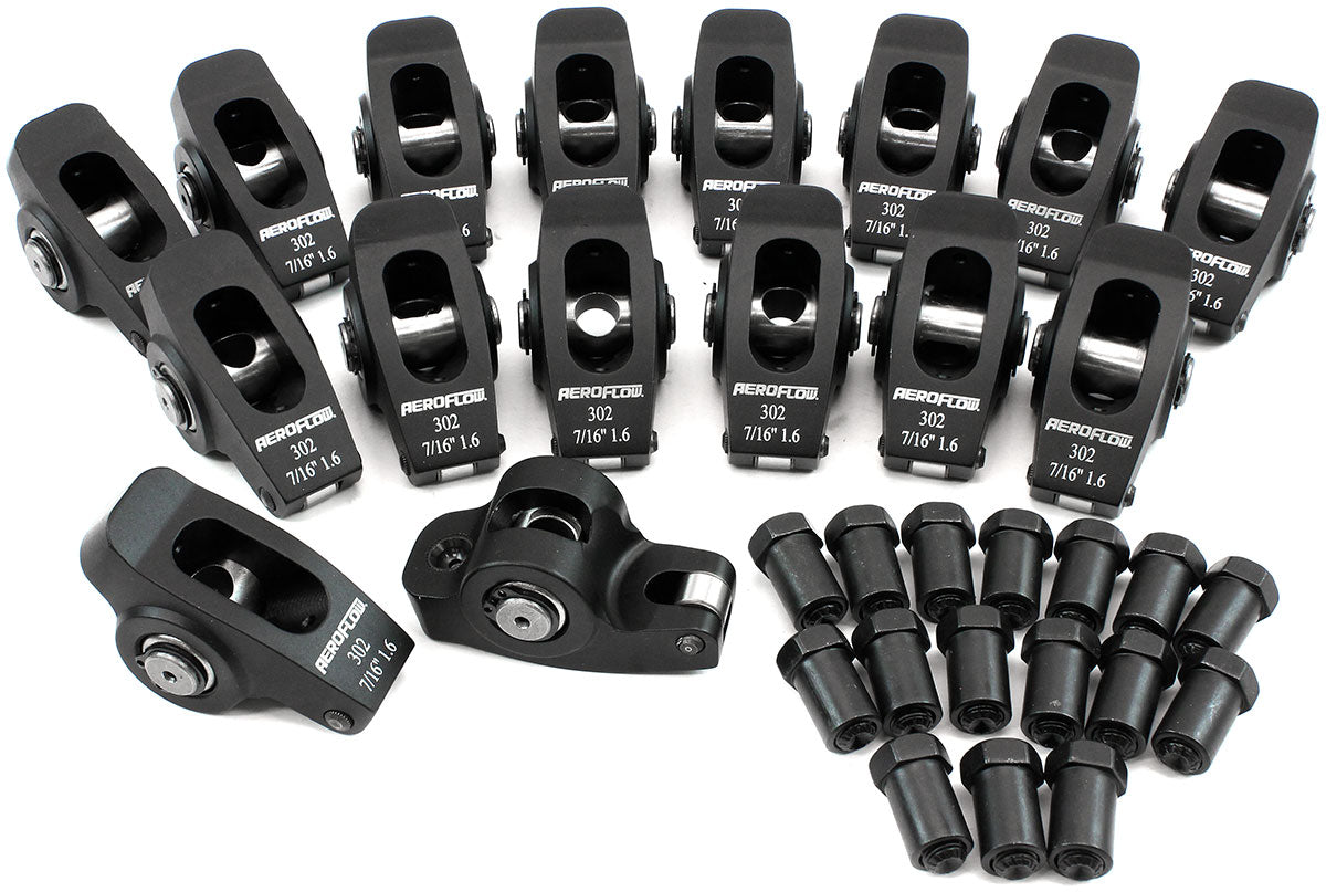 Aeroflow AF95-1122 Ford SB Rocker Arms 7/16" Stud 1.6