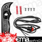 B&M BM81078 R/H Stealth Magnum Grip w/ Button For Magnum Grip Shifters