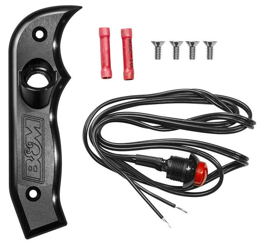 B&M BM81078 R/H Stealth Magnum Grip w/ Button For Magnum Grip Shifters