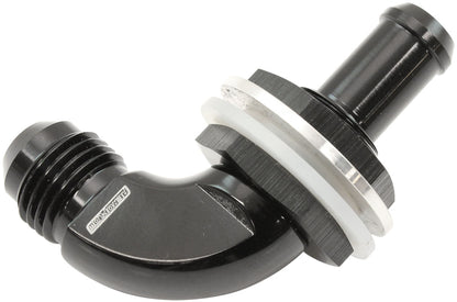 Aeroflow AF937-06-06BLK 90 DEG BULKHEAD FITTING -6AN