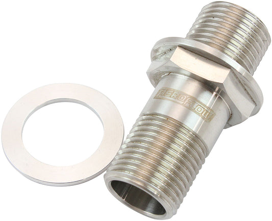 Aeroflow AF64-2156 Toyota 2Jz Oil Cooler Delete Fitting S/S 1Jz Stud Filter