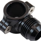 Aeroflow AF107-06-06BLK Clamp On 3/8" Hard Line To -6 -6AN Male AN Adapter Black
