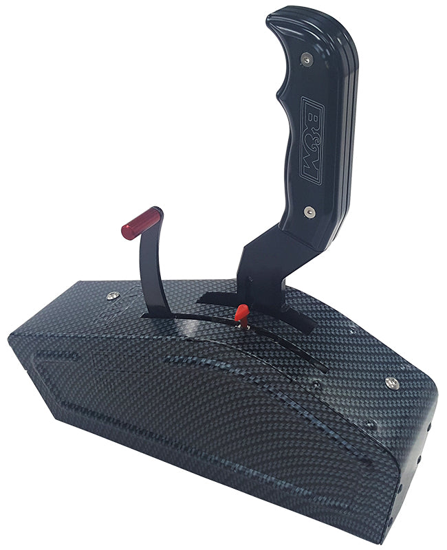 B&M BM81119 Carbon Stealth Pro-Ratchet Shifter Suit Ford/Gm/Chrys 3 & 4 Speed Auto